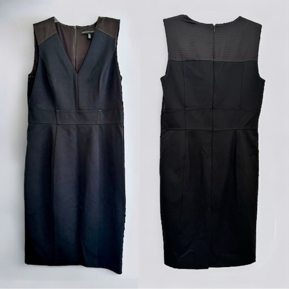LIKE NEW! WHITE HOUSE BLACK MARKET WOMENS SHEATH DRESS 12. GORGEOUS BLACK DRESS - Picture 2 of 15